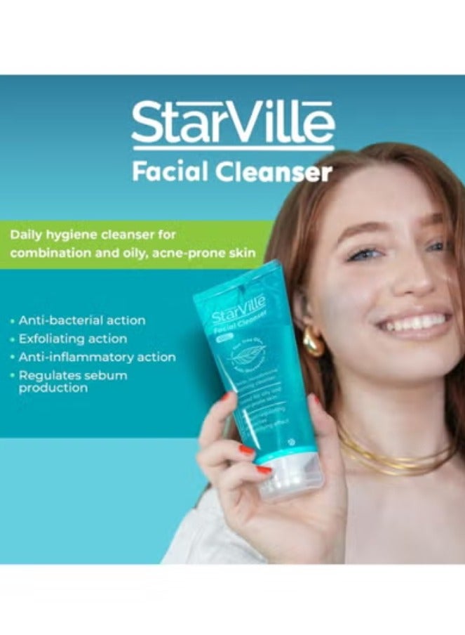 starville Acne Prone Skin Facial Cleanser - Gentle & Effective (200ml) - Image 2