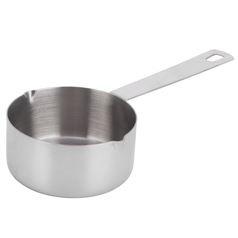Baking Measuring Spoon 304 Stainless Steel Corrosion-Resistant - Liquid Pouring Design Measuring Cup Scoop - Scale Marked Smooth Texture Spoon for Home Kitchen Seasoning Flour Measure - Image 1
