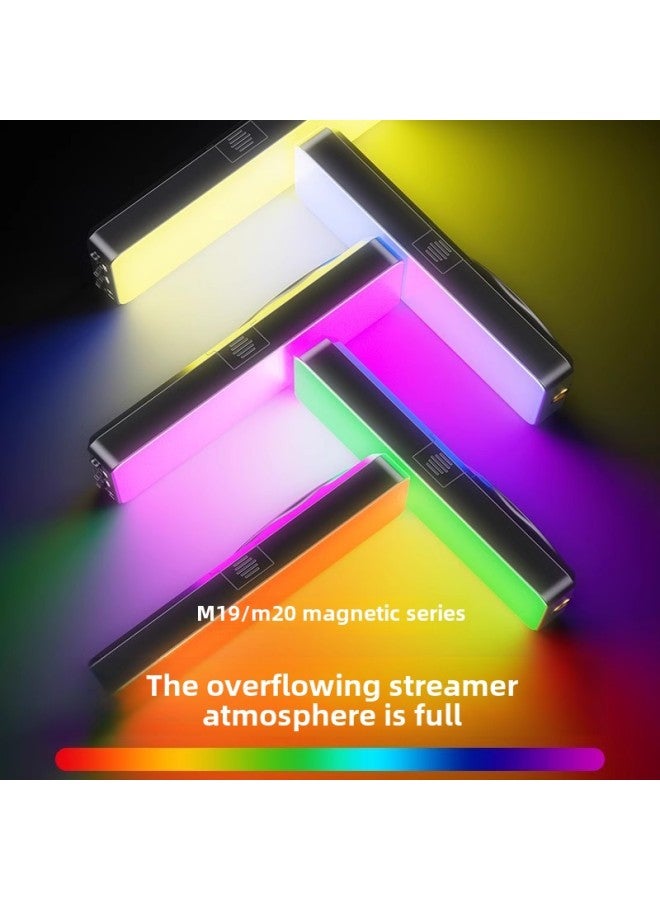 Magnetic Absorption RGB Mobile Phone Fill Light Portable Selfie Shooting Handheld Lighting Light Outdoor Photography Beauty Pocket Light-Specification:【rgb Full Color + Three Color Temperatures☀Multiple Levels Of Brightness] Free Mobile Phone Holder + Magnet Sheet + Cold Shoe + Charging Cable  - Image 3