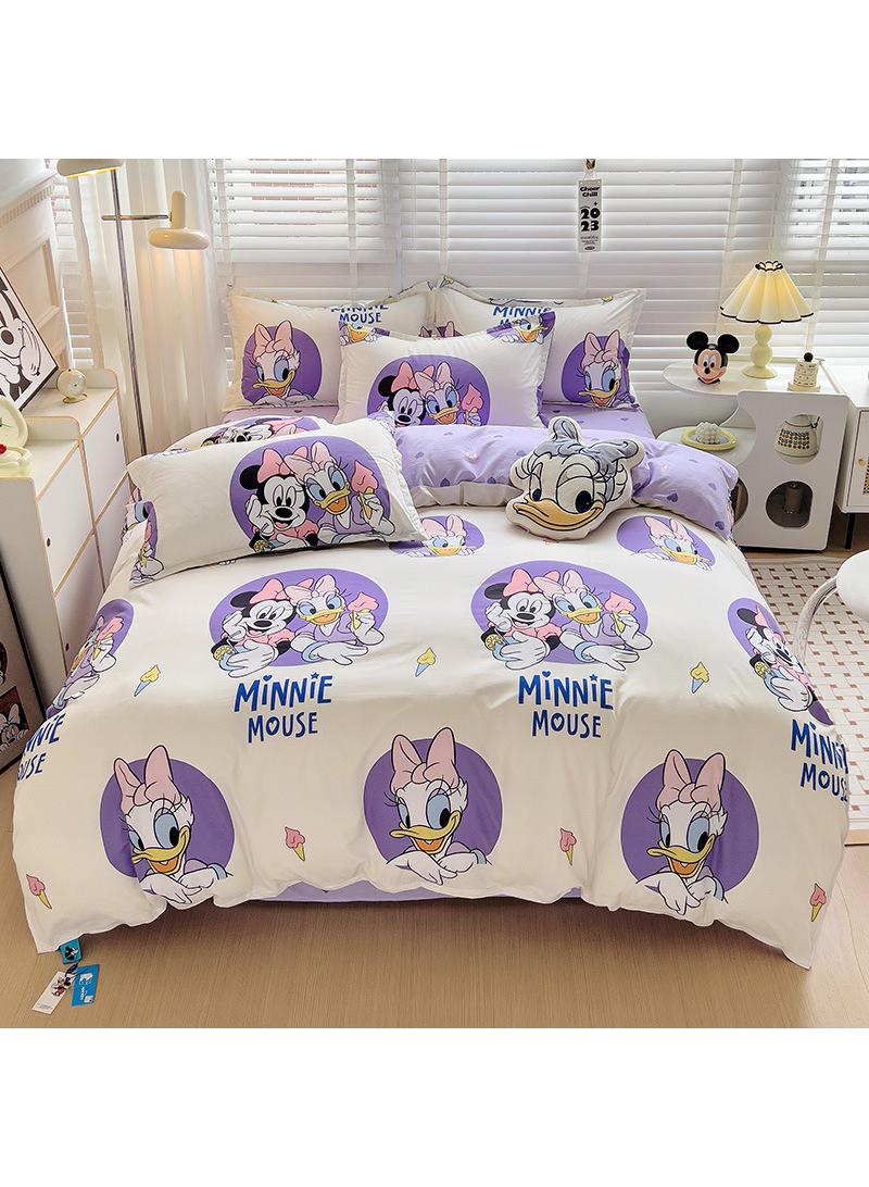 General Full Size Sheet Set Super Soft Kids 4 Piece Floral Bedding Set  Microfiber Sheets Includes Reversible Pillow Covers  - Image 1