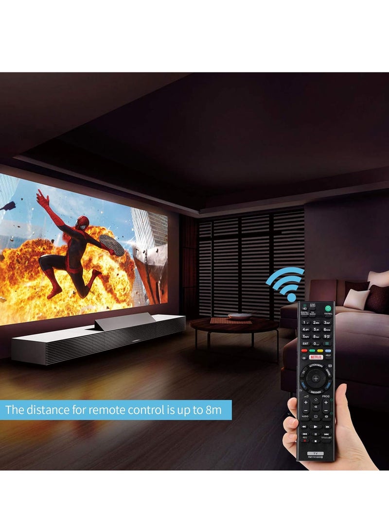 ELTRAZONE Replacement Remote Control RMT-TX100D Suitable for Sony Bravia Smart TV RMT-TX200E RMT-TX300E RMT-TX102D - No Setup Required with battery - Image 3