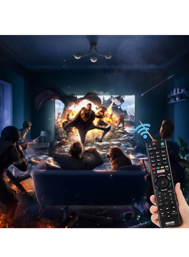 ELTRAZONE Replacement Remote Control RMT-TX100D Suitable for Sony Bravia Smart TV RMT-TX200E RMT-TX300E RMT-TX102D - No Setup Required with battery - Image 4