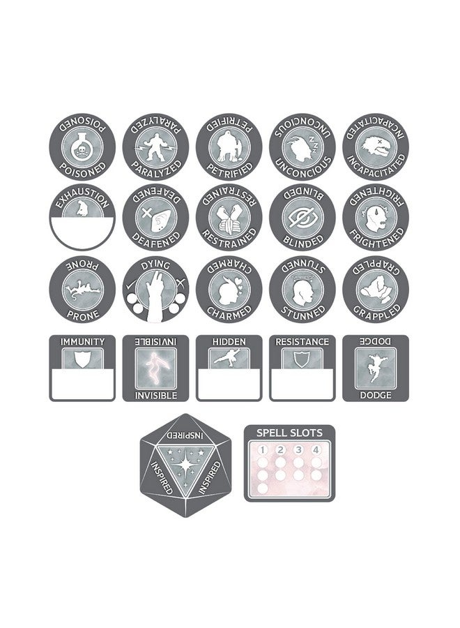 Gale Force Nine Fighter Token Set, Multi - Image 3