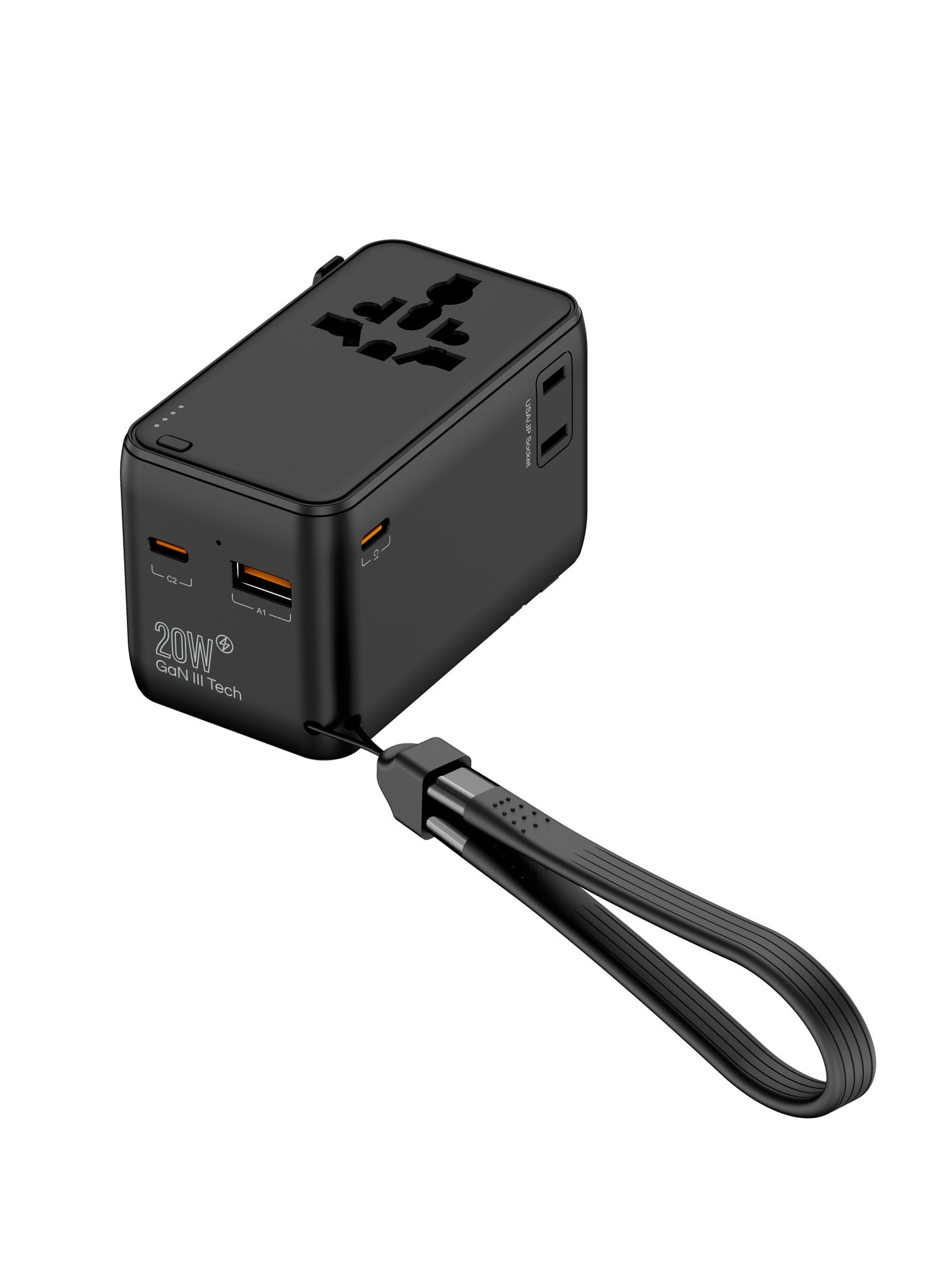 باورولوجي Powerology Travel Adapter 2500W 4000mAh