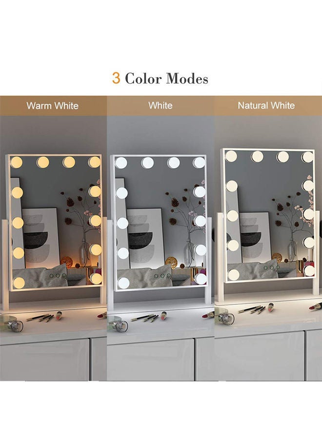 Sharpdo مرآة تجميل طاولة LED مع ضوء يمكن ضبطه بثلاثة ألوان - Image 4