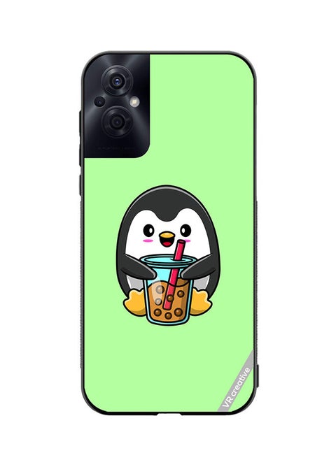 Protective Case Cover For Oppo Reno8 Z Penguine Cola Design Multicolour