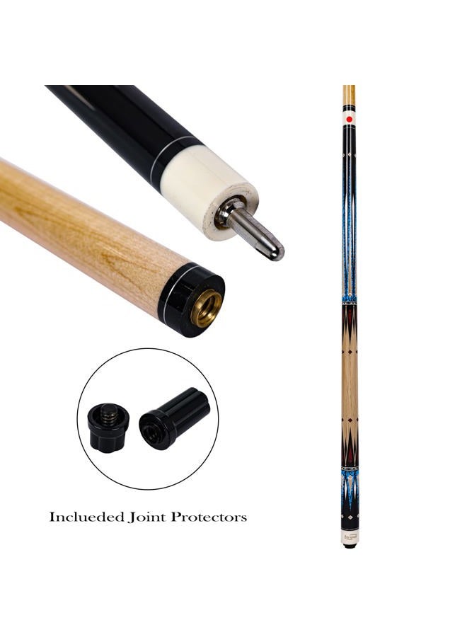 Ray speed Pool Cue Stick with Hard Case Hardwood Canadian Maple Professional Billiard Pool Stick 58" 2-Pieces 19/20oz Pool Stick Set - Image 4