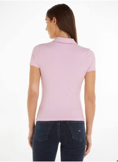 Women's Polo Neck T-Shirt, Pink - pzsku/Z034EEB9721306491CE32Z/45/_/1723737287/12824a89-5df0-4017-a2ec-fd50b0f125b1