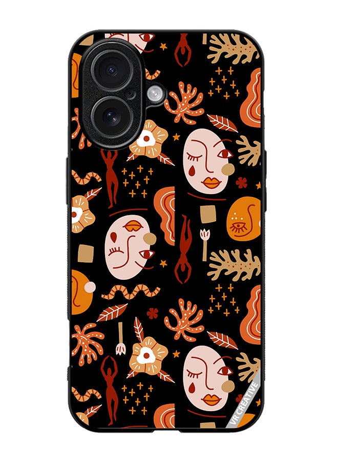 Protective Case Cover For Apple iPhone 17 Silhouettes Of People Design Multicolour
