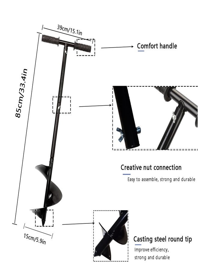 WLSANX Compost Turner Aerator,Compost Stirrer Tool for Outdoor Composting Manual Compost Bin Aerator Rotating Aerator Soil Tiller - Image 2