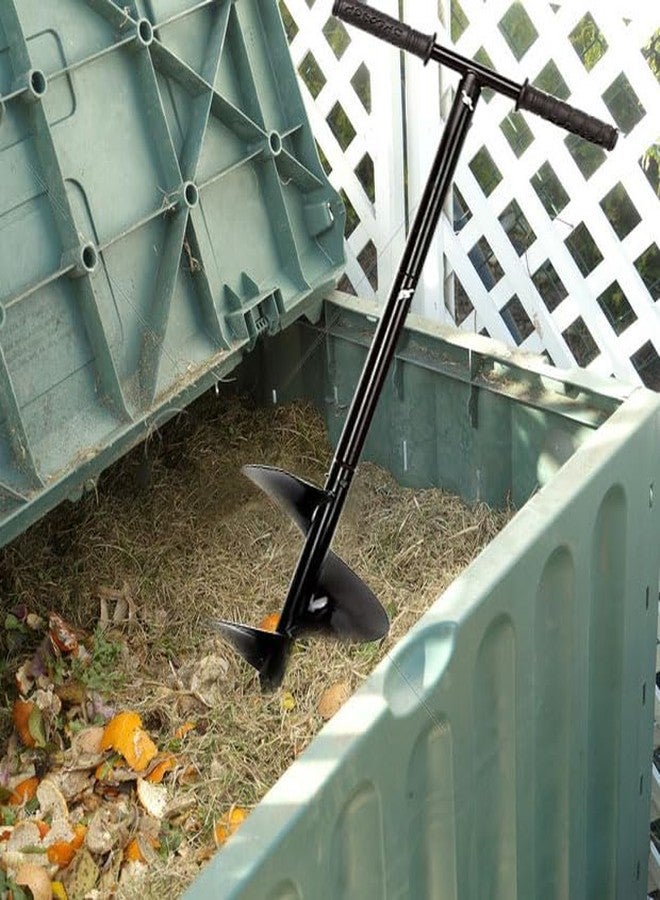 WLSANX Compost Turner Aerator,Compost Stirrer Tool for Outdoor Composting Manual Compost Bin Aerator Rotating Aerator Soil Tiller - Image 5