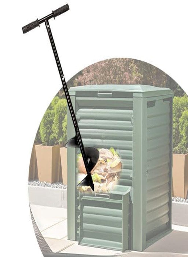 WLSANX Compost Turner Aerator,Compost Stirrer Tool for Outdoor Composting Manual Compost Bin Aerator Rotating Aerator Soil Tiller - Image 1