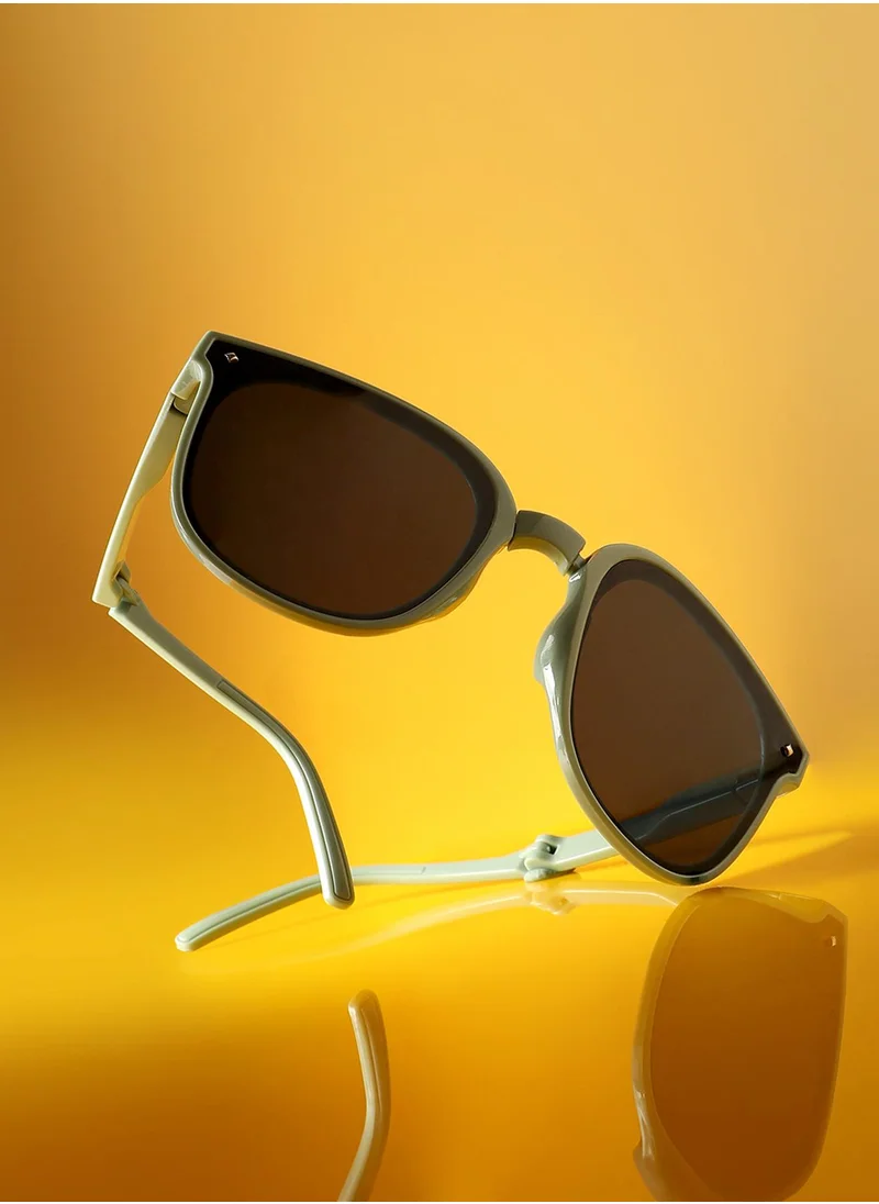 صوص هاوت Foldable Wayfarer Sunglasses - Green