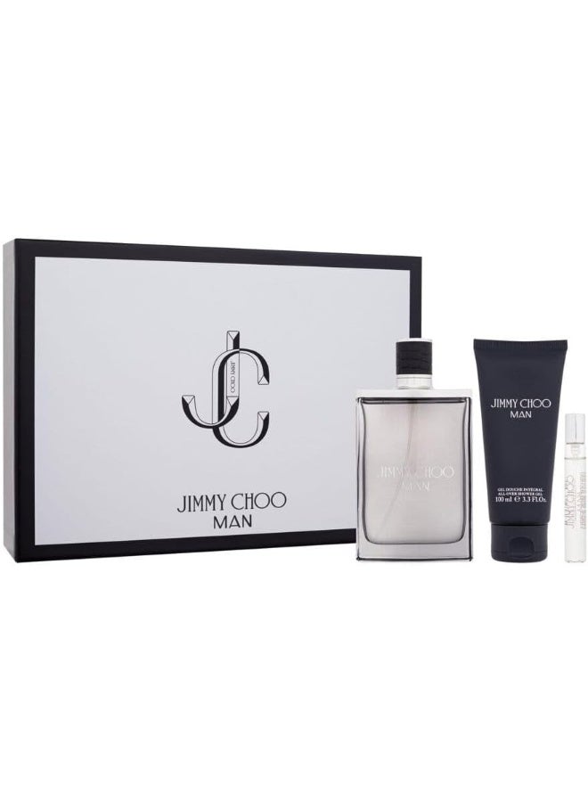 Jimmy Choo Eau de Toilette and Shower Gel 3-Piece Gift Set for Men
