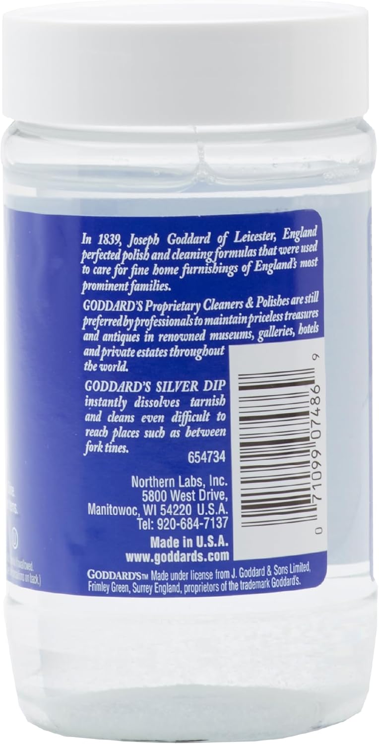 GODDARD'S Silver Cleaner Dip – Silver Jewelry Cleaner Solution for Filigree Metalwork & Small Items – Professional Use Tarnish Remover – Silverware Cleaning Supplies (10 oz) - Image 2