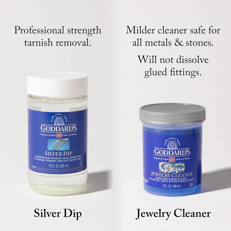 GODDARD'S Silver Cleaner Dip – Silver Jewelry Cleaner Solution for Filigree Metalwork & Small Items – Professional Use Tarnish Remover – Silverware Cleaning Supplies (10 oz) - Image 5