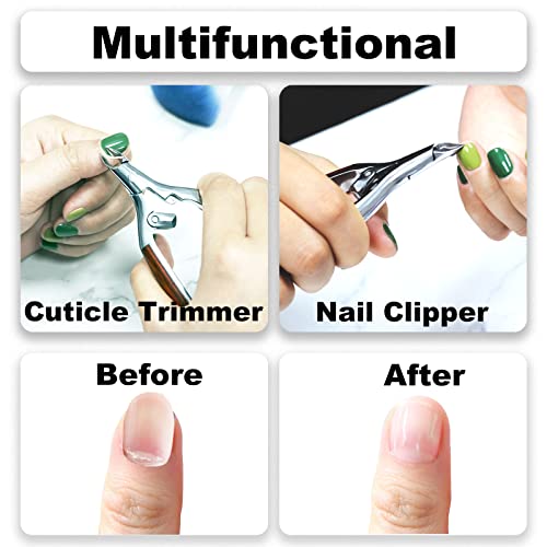 Moosec Cuticle Nippers Professional Cuticle Trimmer, Luxurious Wooden Hnadle Hang Nails Cuticle Cutter Remover Tools Alicate Para Uñas for Pedicure Manicure - Image 5