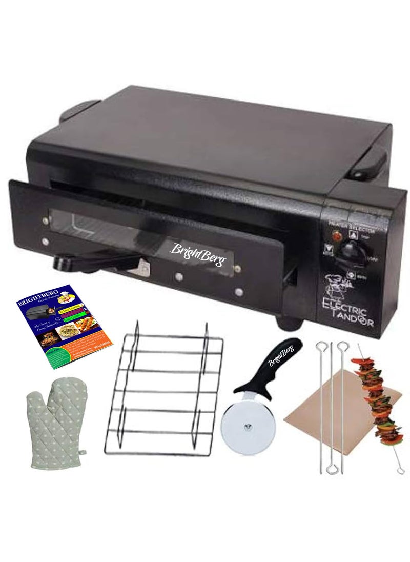 B.N. brights BNBrights B4 Electric Tandoor SS Elements CRC Powder Coating Body with Regulator and Best for Tandoori Dish Black  - Image 1