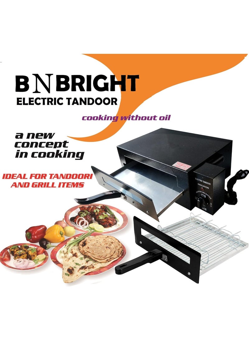 B.N. brights BNBrights B4 Electric Tandoor SS Elements CRC Powder Coating Body with Regulator and Best for Tandoori Dish Black  - Image 2