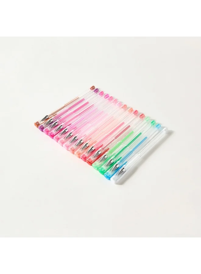 Findz Pens & Pencils - Individual - 100 Pcs Gel Ink Pens - (Plastic) Multicolour \ 28X15.7X5.5
