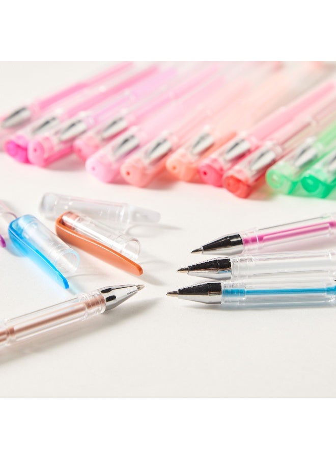 Findz Pens & Pencils - Individual - 100 Pcs Gel Ink Pens - (Plastic) Multicolour \ 28X15.7X5.5 - Image 3