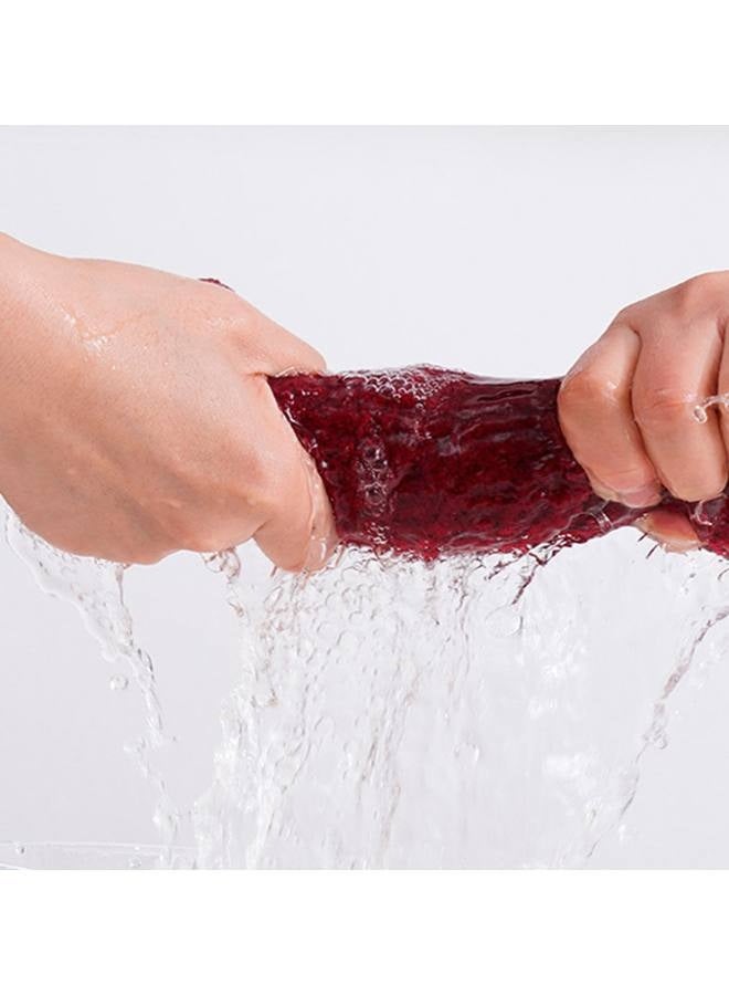 Little Rabbit Coral Fleece Towel Set for Children - Soft, Adorable Hand Towel in Red, Blue, Pink (8x20 Inches) - Image 5