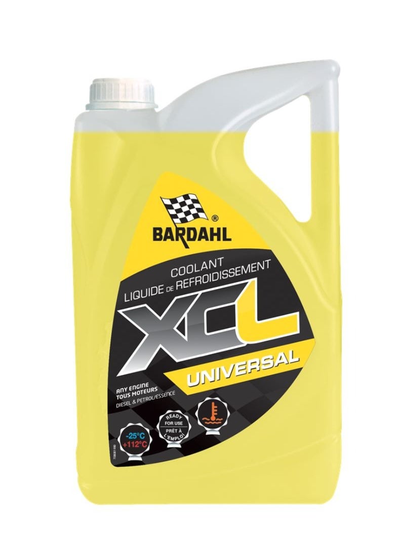 Coolant Universal G12+ YELLOW Ready to use. 5L. +112C. Bardahl(Belgium) 