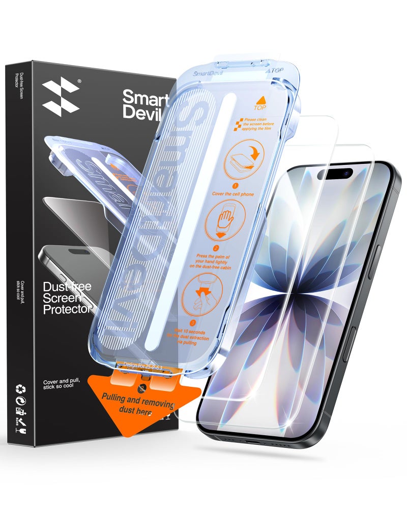 سمارت ديفل SMARTDEVIL 2 Pack Optical Clear for iPhone 17 Screen Protector - Image 1