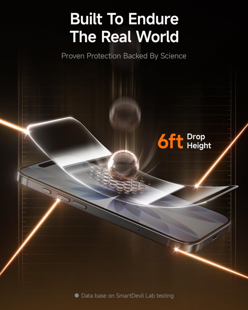 سمارت ديفل SMARTDEVIL 2 Pack Optical Clear for iPhone 17 Screen Protector - Image 5