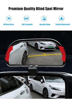 3R Blind Spot Mirror-Side Mirror Wide Angle Mirror HD Glass Convex 360 Degree Rotation Car Rear Auxiliary Mirror with Adjustable Sticker Automotive Exterior Accessories for Cars Trucks  - Image 4