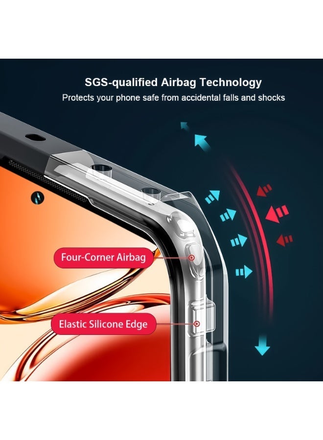 for OPPO Reno12 F 5G Cover, Camera Lens Protection Back Cover, TPU Shockproof Bumper Mobile Phone Case , Anti-Yellowing Slim Fit Protective Casing - Image 3