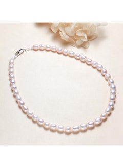 نيبمينينت Jewelry Stall Baroque Pearl Gympani Girl Rice Beads Freshwater Necklace 