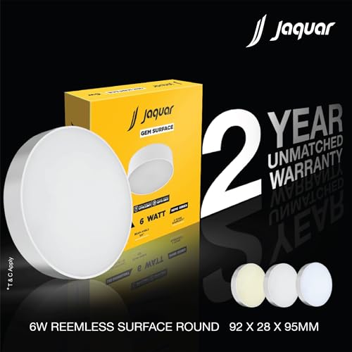 Jaquar 6W LED Gem Trimless Round Surface Mount Down Light | No False Ceiling Required Required| Natural White (4000K) | (Pack of 10) - Image 4