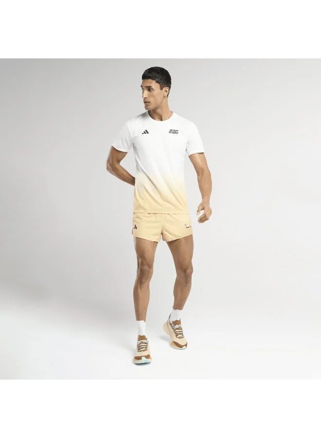 adidas Adidas Desert Runner Tee Men Beige Running T-Shirts For Men Xs