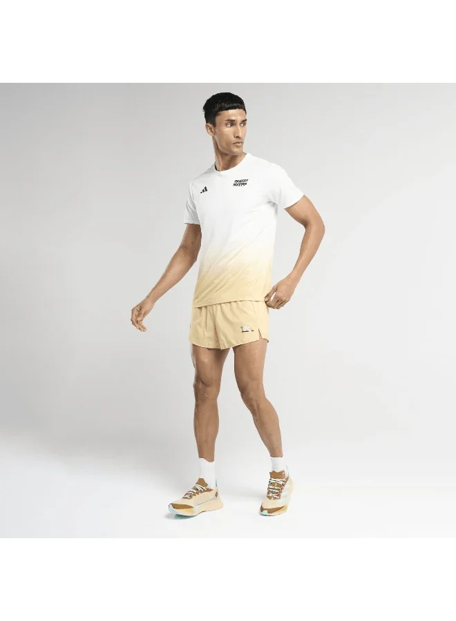 adidas Adidas Desert Runner Tee Men Beige Running T-Shirts For Men Xs