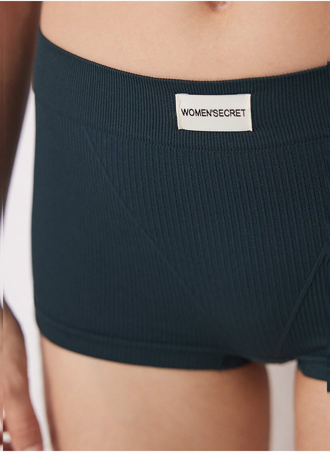 women'secret - Seamless Ribbed Boxer Briefs - Image 1