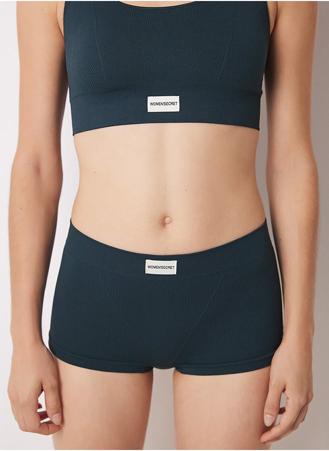 women'secret - Seamless Ribbed Boxer Briefs - Image 1