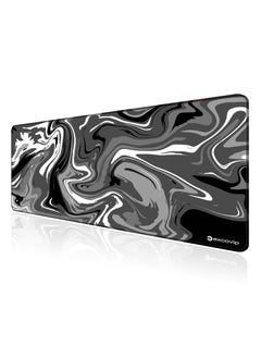 excovip Extend Large Gaming Mouse Pad XXL,Anti-Skid Mousepad Large Keyboard Mouse Pad Desk Mat with Stitched Edges (900x400mm, Grey&Black) 0150  - Image 1