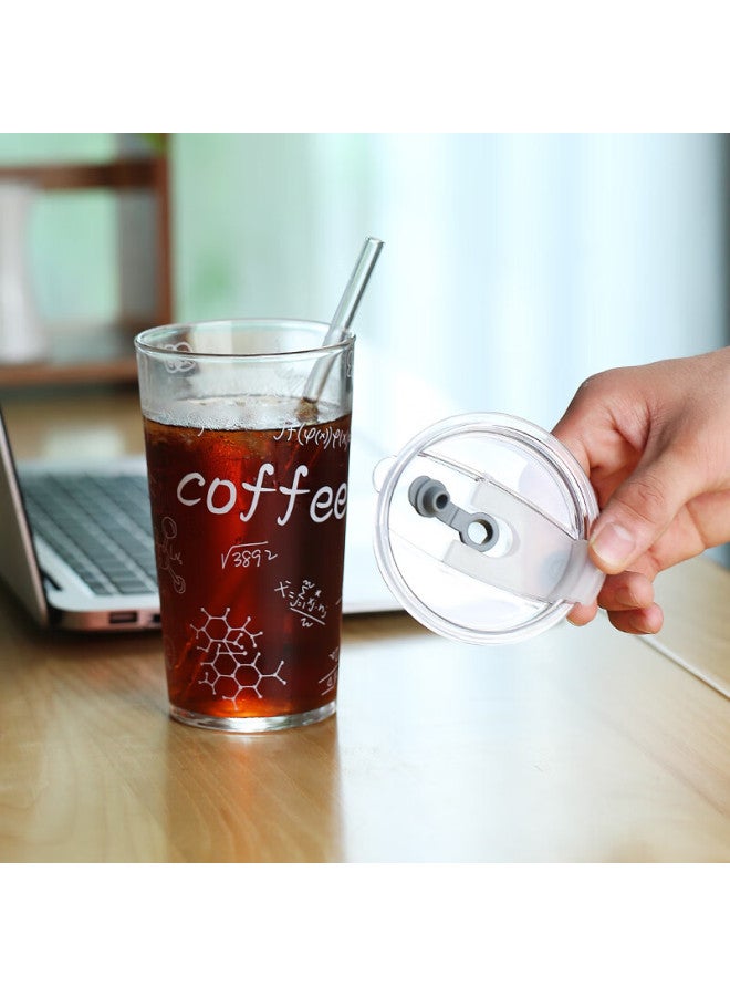 Weimingnuo Glass Cup With Straw For Women, Cola Cup, Coffee Cup For Men, Office Drinking Cup, High Temperature Resistant Water Cup For Summer Cold Drinks - Image 4