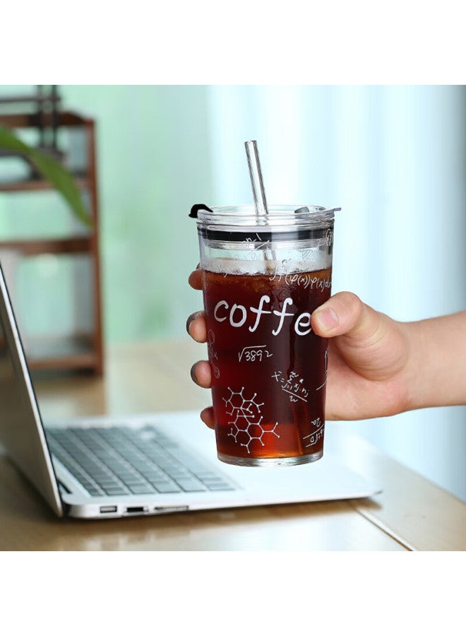 Weimingnuo Glass Cup With Straw For Women, Cola Cup, Coffee Cup For Men, Office Drinking Cup, High Temperature Resistant Water Cup For Summer Cold Drinks - Image 5