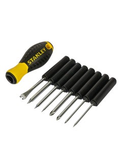 Stanley STANLEY STHT62511 9-Way Screwdriver Set with Storage Case for Home, DIY, Professional & Industrial Use Ideal for Carpentry, Construction, Mechanical, Electrical & Plumbing Tasks, YELLOW & BLACK  - Image 2