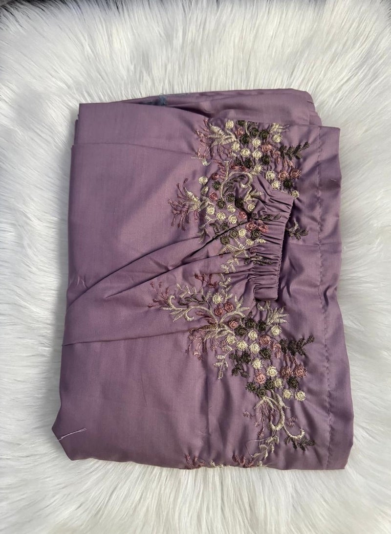 Brides Prayer rug set with embroidered scarf - pink - Image 3