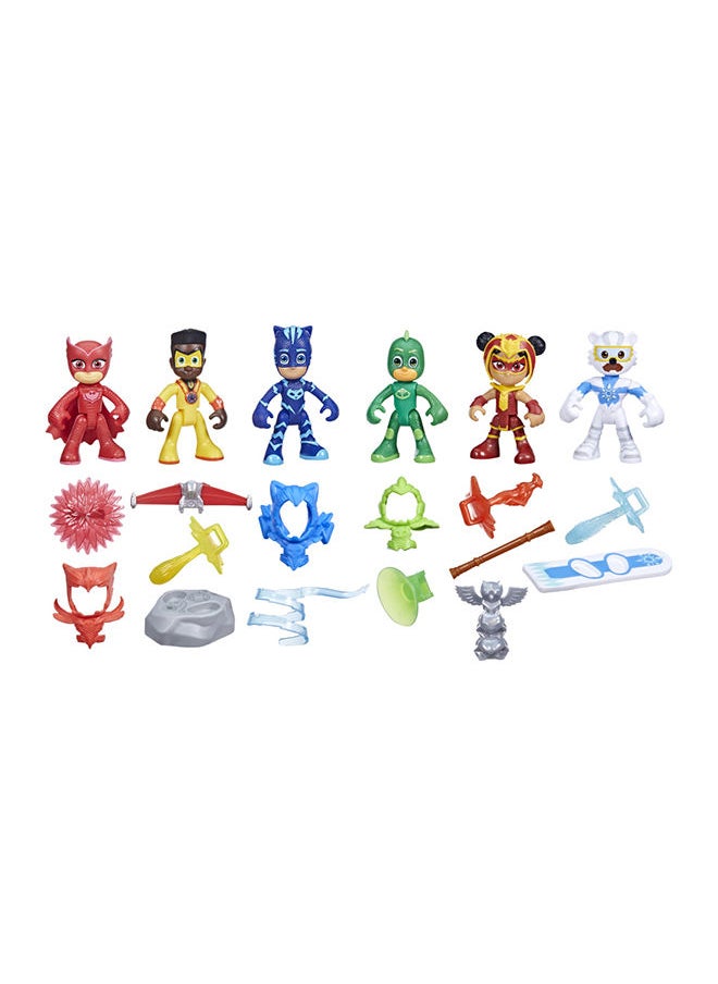 PJMASKS Pj Masks Power Heroes Meet The Power Heroes Figure Set With 6 Figures And 14 Accessories Preschool Toys For Kids 3 Years And Up  - Image 2