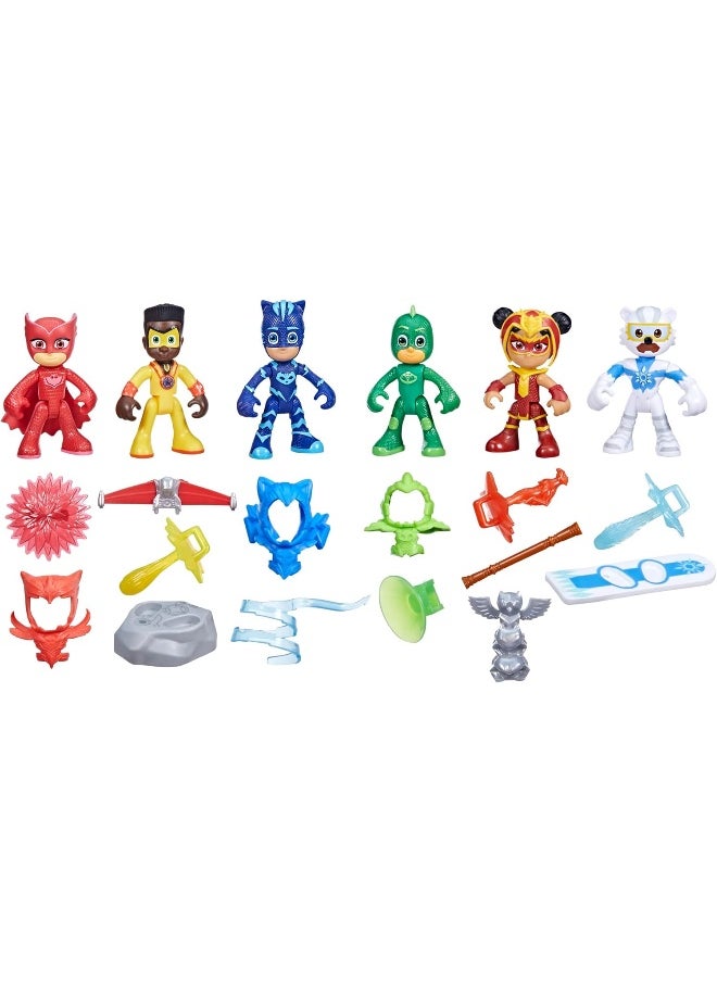 PJMASKS Pj Masks Power Heroes Meet The Power Heroes Figure Set With 6 Figures And 14 Accessories Preschool Toys For Kids 3 Years And Up  - Image 3