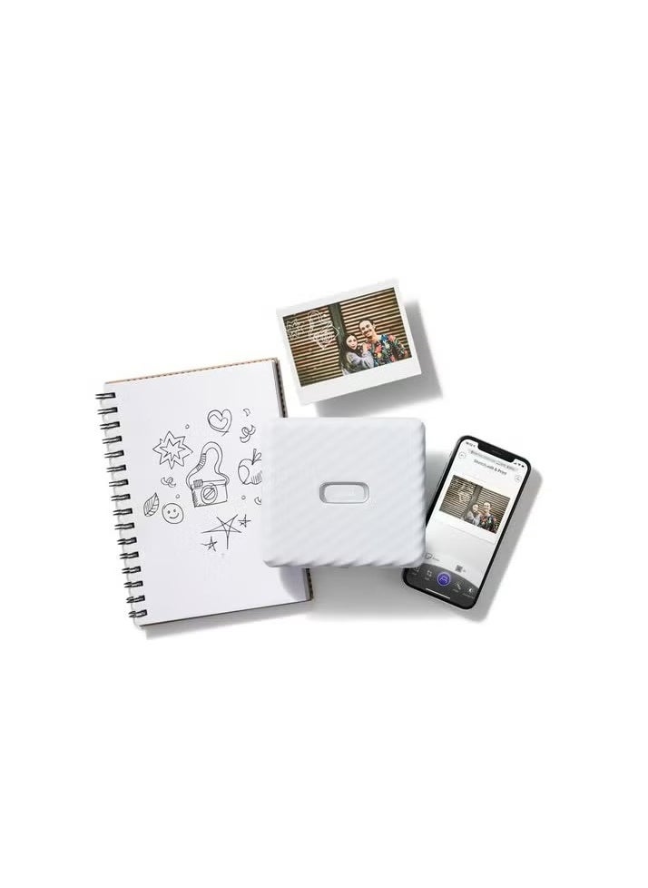 FUJIFILM Instax Link Wide Smartphone Printer Ash White  - Image 2