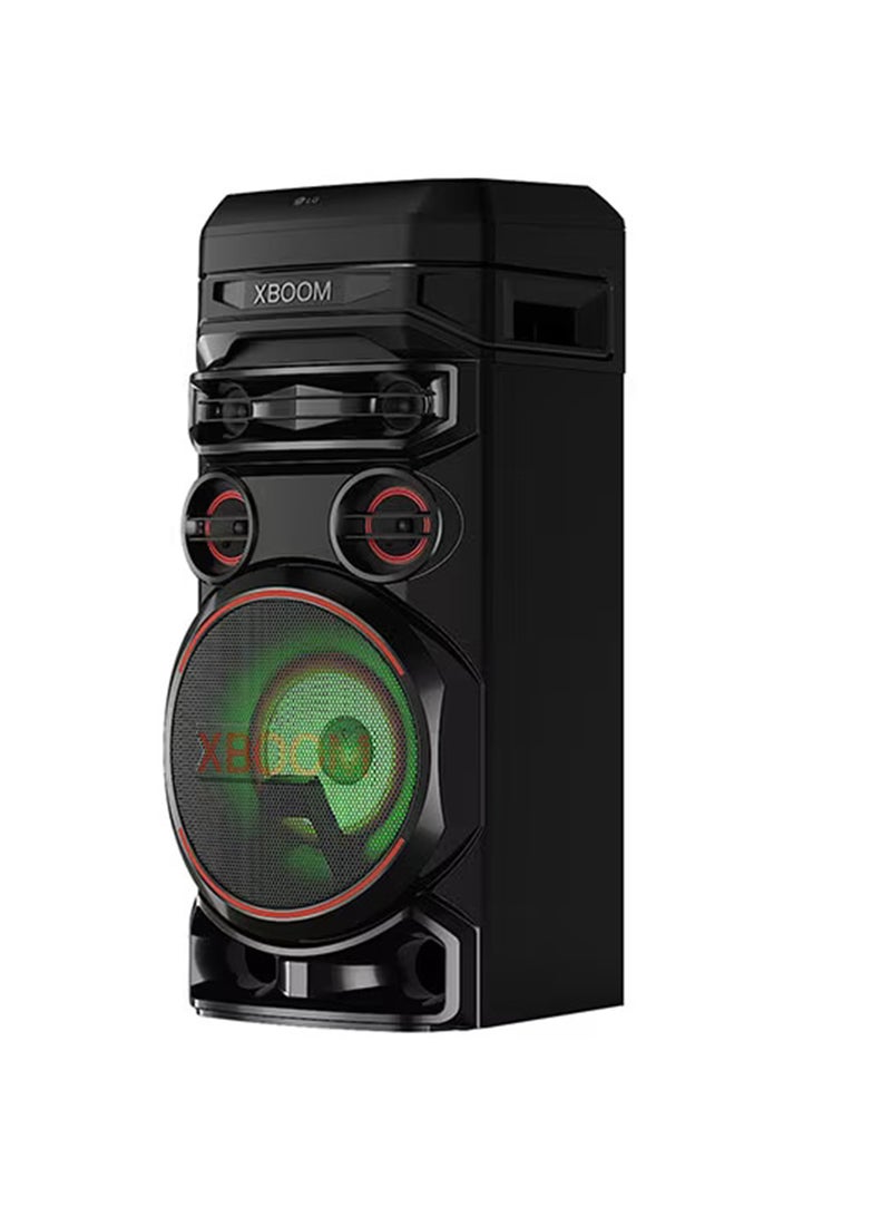 LG XBOOM Party Speaker, Multi Color Lighting, Karaoke Feature, 1 Mic + 1 Guitar Input, Wireless Party Link, USB, Bluetooth Connection, XBOOM App - RNC7 Black - Image 3