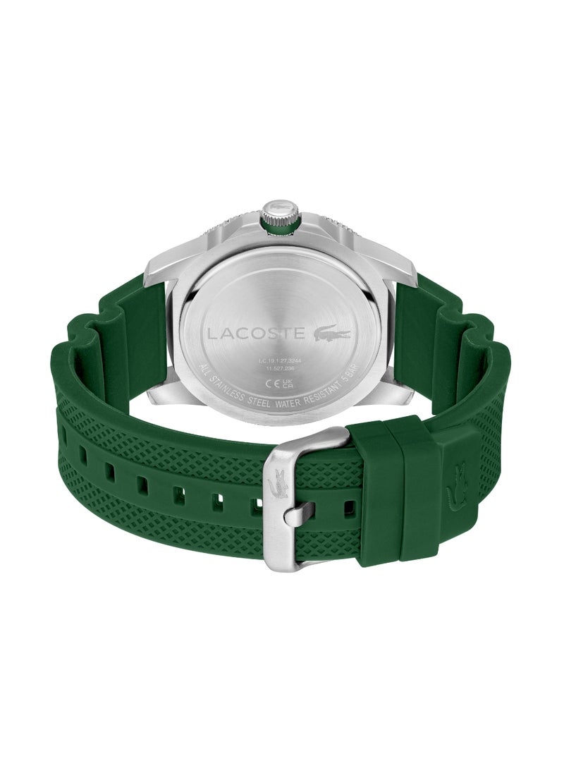 LACOSTE ساعة رجالية دائرية أنالوج بعلبة خضراء - 2011332  - Image 3