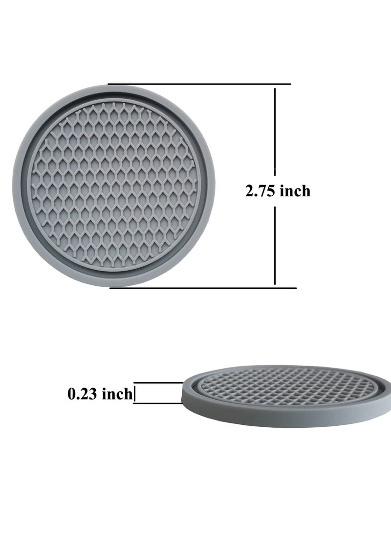 SYOSI 6PCS Car Cup Coaster Accessories 2.75 inch Anti Slip Insert Suitable for Most Interior Accessory - Image 4