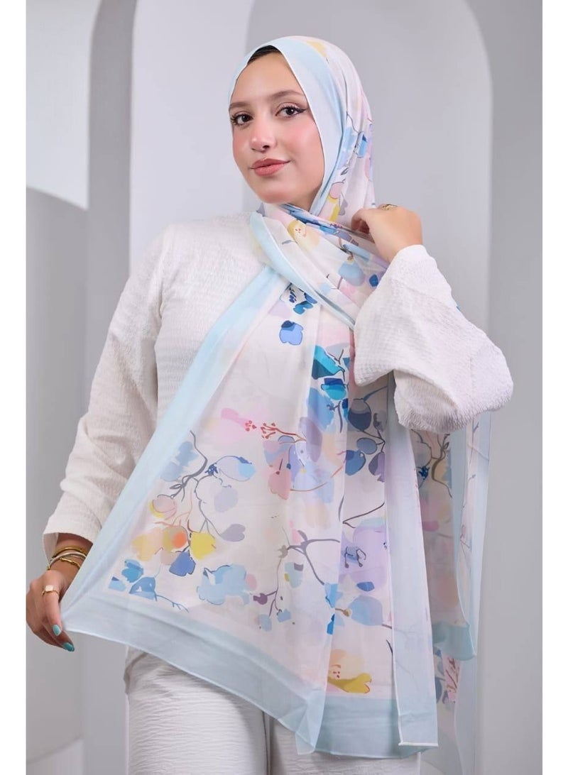 تويا طرحه شيفون حجاب سيدات ١٨٠×٧٥سم - Image 1