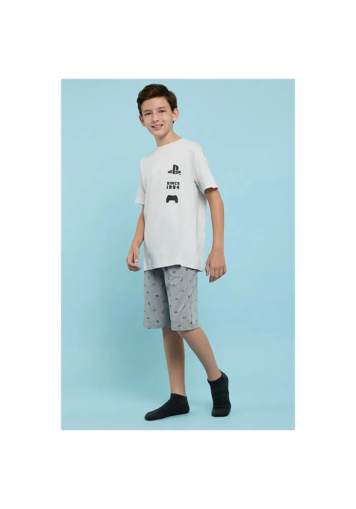أر أند بي PlayStation Print Shorts Pyjama Set
